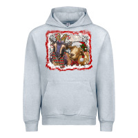 Heather Grey christmas goats Urban Hoodie - RanaPortraitStore