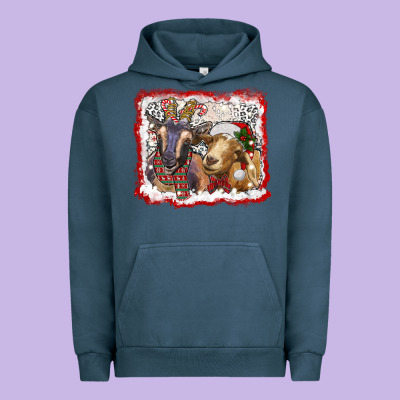 Christmas Goats Urban Hoodie Designed By Ranaportraitstore