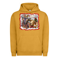 Pigment Peanut Butter christmas goats Urban Hoodie - RanaPortraitStore