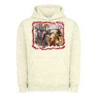 Pigment Pistachio christmas goats Urban Hoodie - RanaPortraitStore