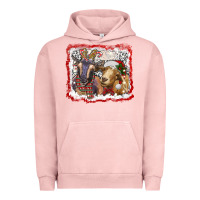 Pigment Salmon christmas goats Urban Hoodie - RanaPortraitStore