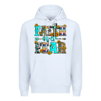 White faith over fear Premium Hoodie - Zillion Design Studio
