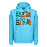 Ocean Blue faith over fear Premium Hoodie - Zillion Design Studio