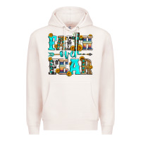 Pale Pink faith over fear Premium Hoodie - Zillion Design Studio