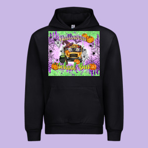 Halloween School Bus Urban Hoodie Designed By Texasbilliewilder