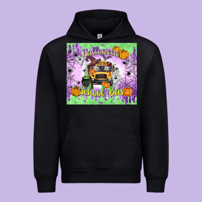 Halloween School Bus Urban Hoodie Designed By Texasbilliewilder