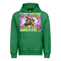 Emerald Halloween School Bus Urban Hoodie - texasbilliewilder