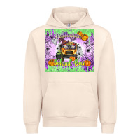 Sandshell Halloween School Bus Urban Hoodie - texasbilliewilder