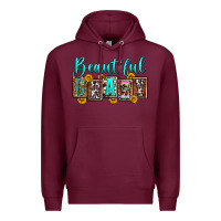 Burgundy beautiful crazy Premium Hoodie - Zillion Design Studio