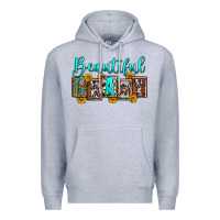 Heather Grey beautiful crazy Premium Hoodie - Zillion Design Studio