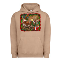 Pigment Burro christmas farm animals Urban Hoodie - RanaPortraitStore