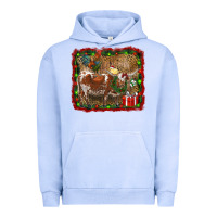Pigment Grape Ice christmas farm animals Urban Hoodie - RanaPortraitStore
