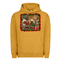 Pigment Peanut Butter christmas farm animals Urban Hoodie - RanaPortraitStore
