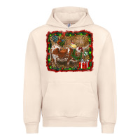 Sandshell christmas farm animals Urban Hoodie - RanaPortraitStore
