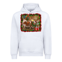 White christmas farm animals Urban Hoodie - RanaPortraitStore