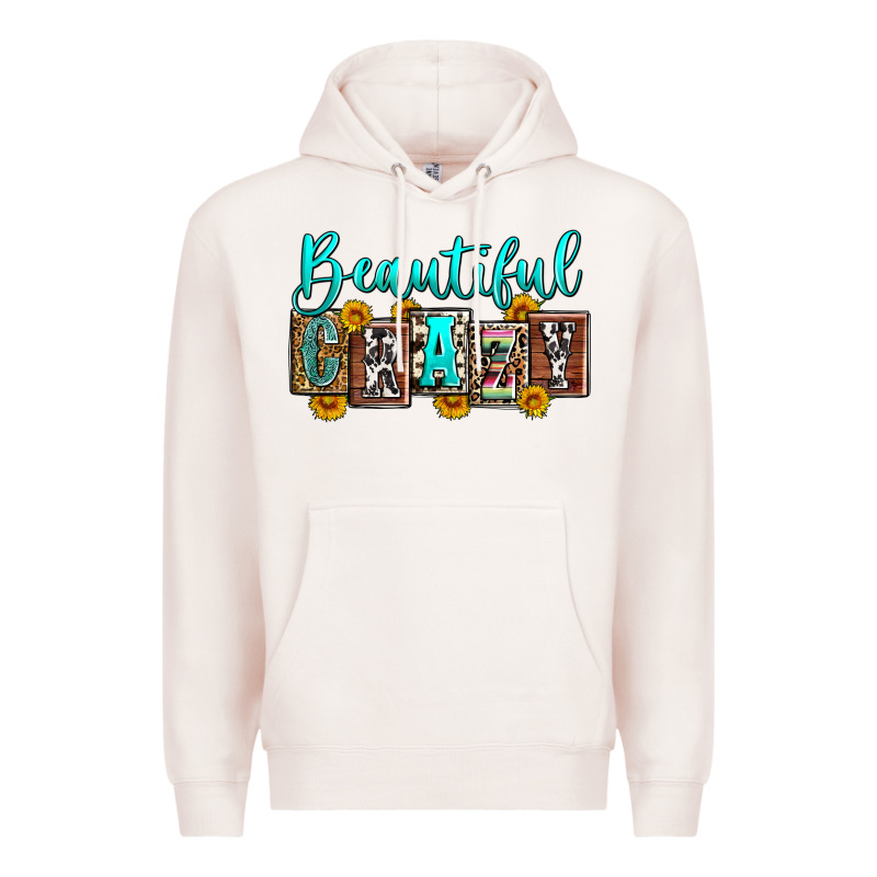 Beautiful Crazy Premium Hoodie by Zillion Design Studio | Teevron