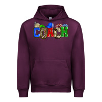 Mauve Wine coach Urban Hoodie - Zillion Design Studio