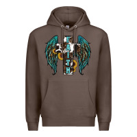 Coffee western wings cross Premium Hoodie - RanaPortraitStore