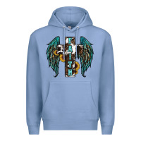 Colony Blue western wings cross Premium Hoodie - RanaPortraitStore