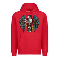 Red western wings cross Premium Hoodie - RanaPortraitStore
