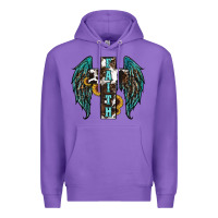 Purple western wings cross Premium Hoodie - RanaPortraitStore
