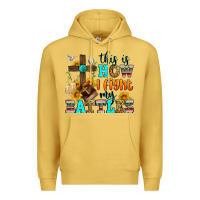 Antique Gold this is how i fight my battles Premium Hoodie - Zillion Design Studio