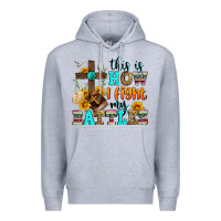 Heather Grey this is how i fight my battles Premium Hoodie - Zillion Design Studio