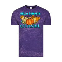 Cloud Purple hello pumpkin season Vintage Tee - Artiststas
