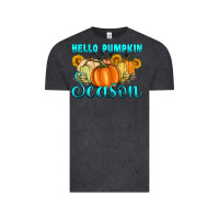 Vintage Black hello pumpkin season Vintage Tee - Artiststas
