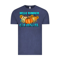 Vintage Denim hello pumpkin season Vintage Tee - Artiststas