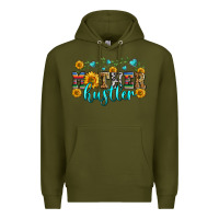 Army Green mother hustler Premium Hoodie - Zillion Design Studio