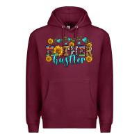 Burgundy mother hustler Premium Hoodie - Zillion Design Studio