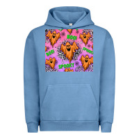 Pigment Pebble Blue Halloween Urban Hoodie - texasbilliewilder