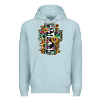 Blue Mist western cross Premium Hoodie - RanaPortraitStore