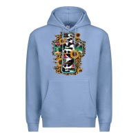 Colony Blue western cross Premium Hoodie - RanaPortraitStore