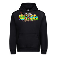 Black bartender Urban Hoodie - Zillion Design Studio