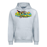 Heather Grey bartender Urban Hoodie - Zillion Design Studio