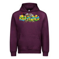 Mauve Wine bartender Urban Hoodie - Zillion Design Studio