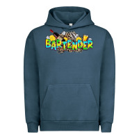 Pigment Midnight Navy bartender Urban Hoodie - Zillion Design Studio