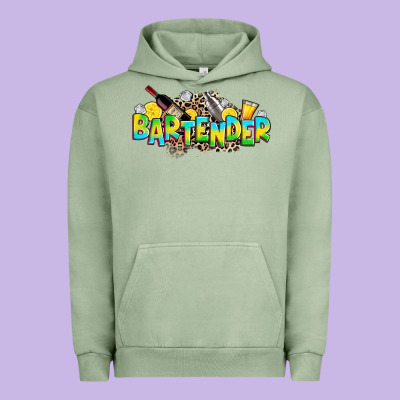Bartender Urban Hoodie Designed By Zillion Design Studio