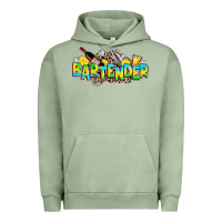 Pigment Oil Green bartender Urban Hoodie - Zillion Design Studio