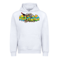 White bartender Urban Hoodie - Zillion Design Studio