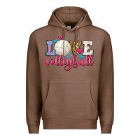 Chestnut love volleyball Premium Hoodie - Zillion Design Studio