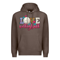 Coffee love volleyball Premium Hoodie - Zillion Design Studio