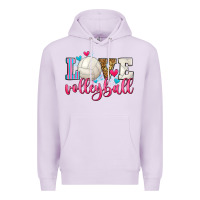 Lilac love volleyball Premium Hoodie - Zillion Design Studio
