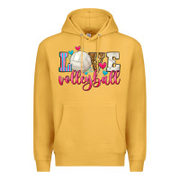 Mustard love volleyball Premium Hoodie - Zillion Design Studio
