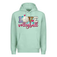 Seafoam love volleyball Premium Hoodie - Zillion Design Studio