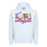 White love volleyball Premium Hoodie - Zillion Design Studio