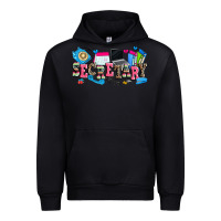 Black secretary Urban Hoodie - Zillion Design Studio