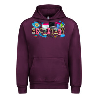 Mauve Wine secretary Urban Hoodie - Zillion Design Studio